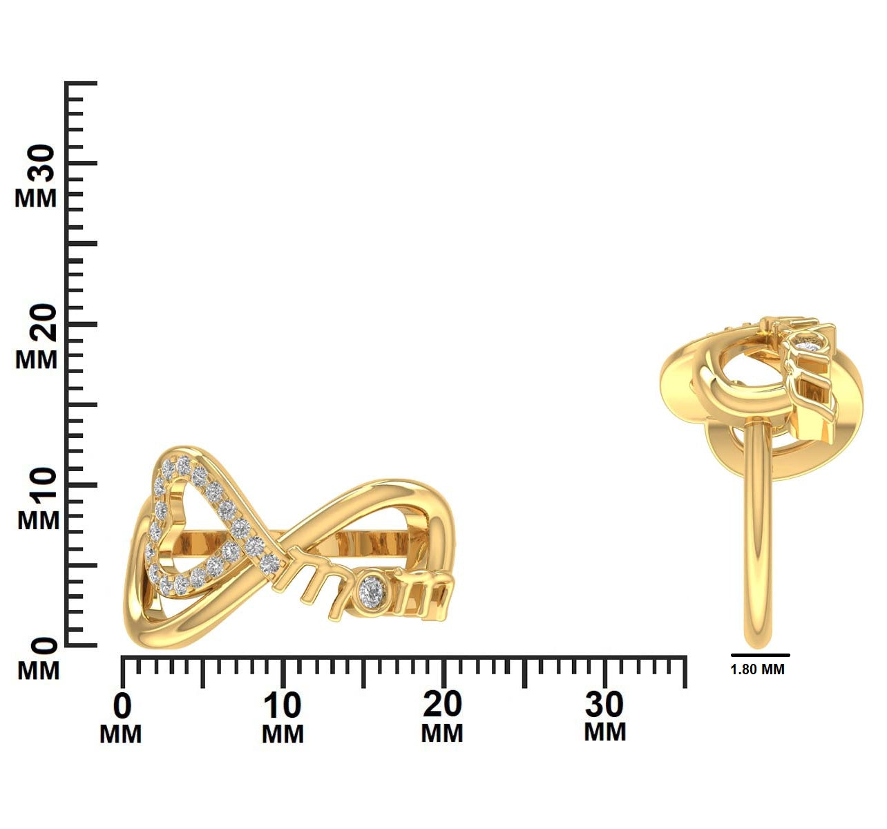 Infinity Twist Diamond Ring