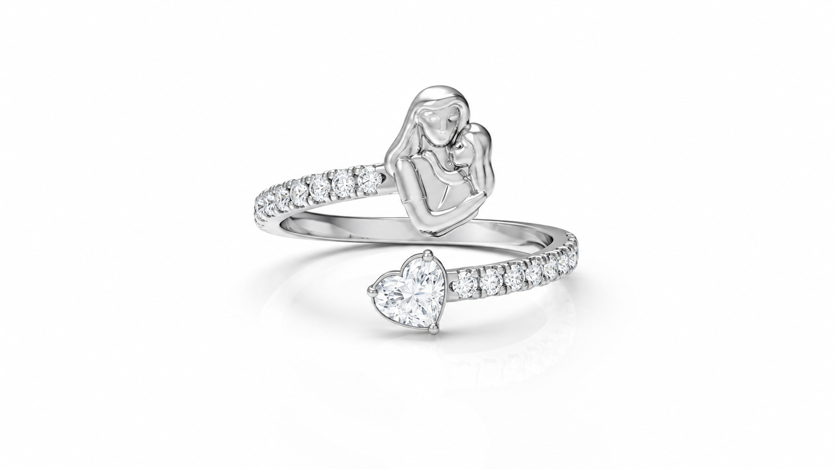 0.50 CTW Pear & Marquise Diamond Bypass Ring