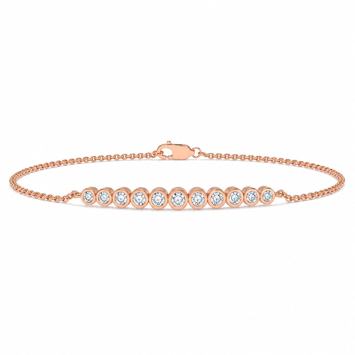 0.25 CTW Diamond Bar Bracelet