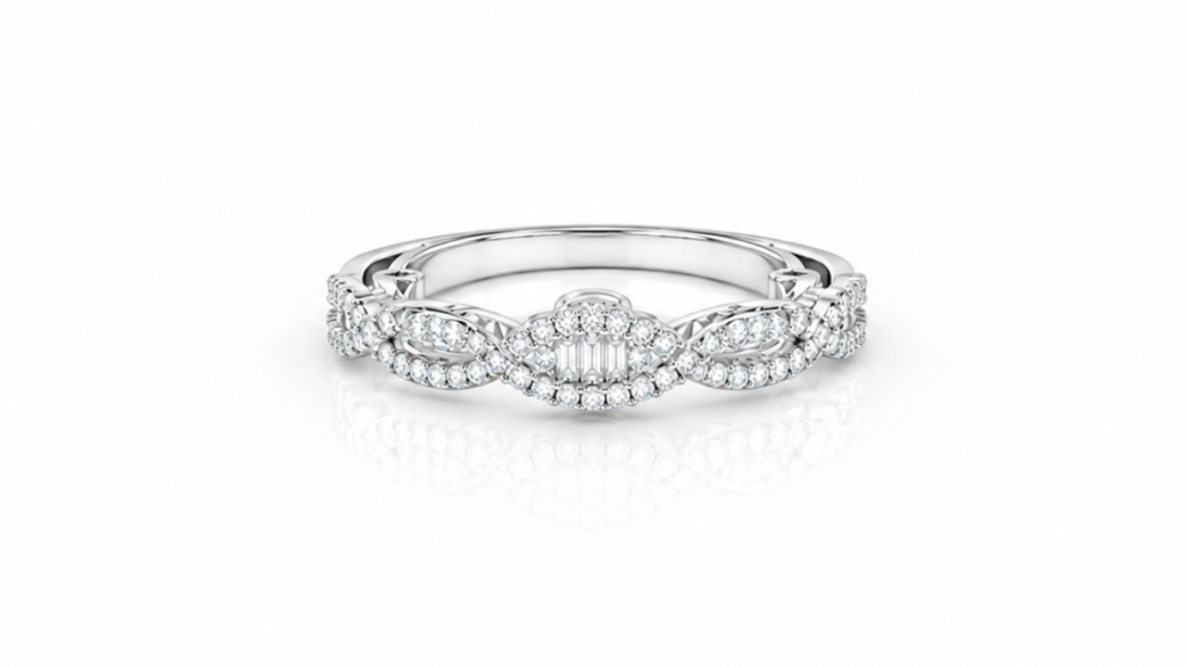 0.26 CT Diamond Infinity Band Ring