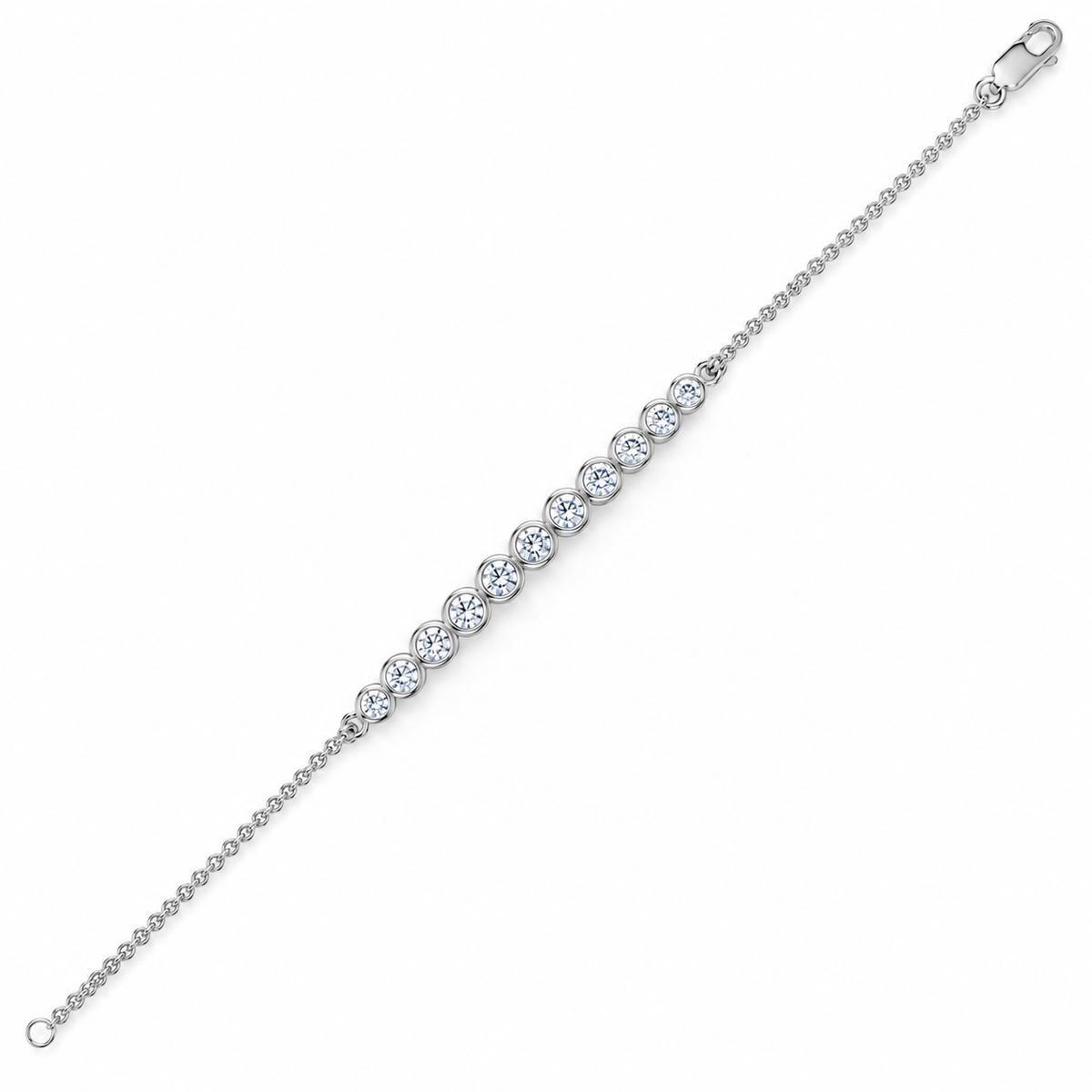 0.25 CTW Diamond Bar Bracelet
