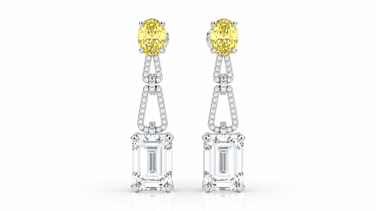 12.35 CTW Diamond Drop Earring