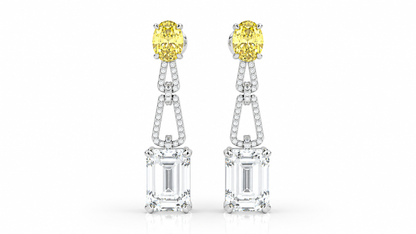12.35 CTW Diamond Drop Earring