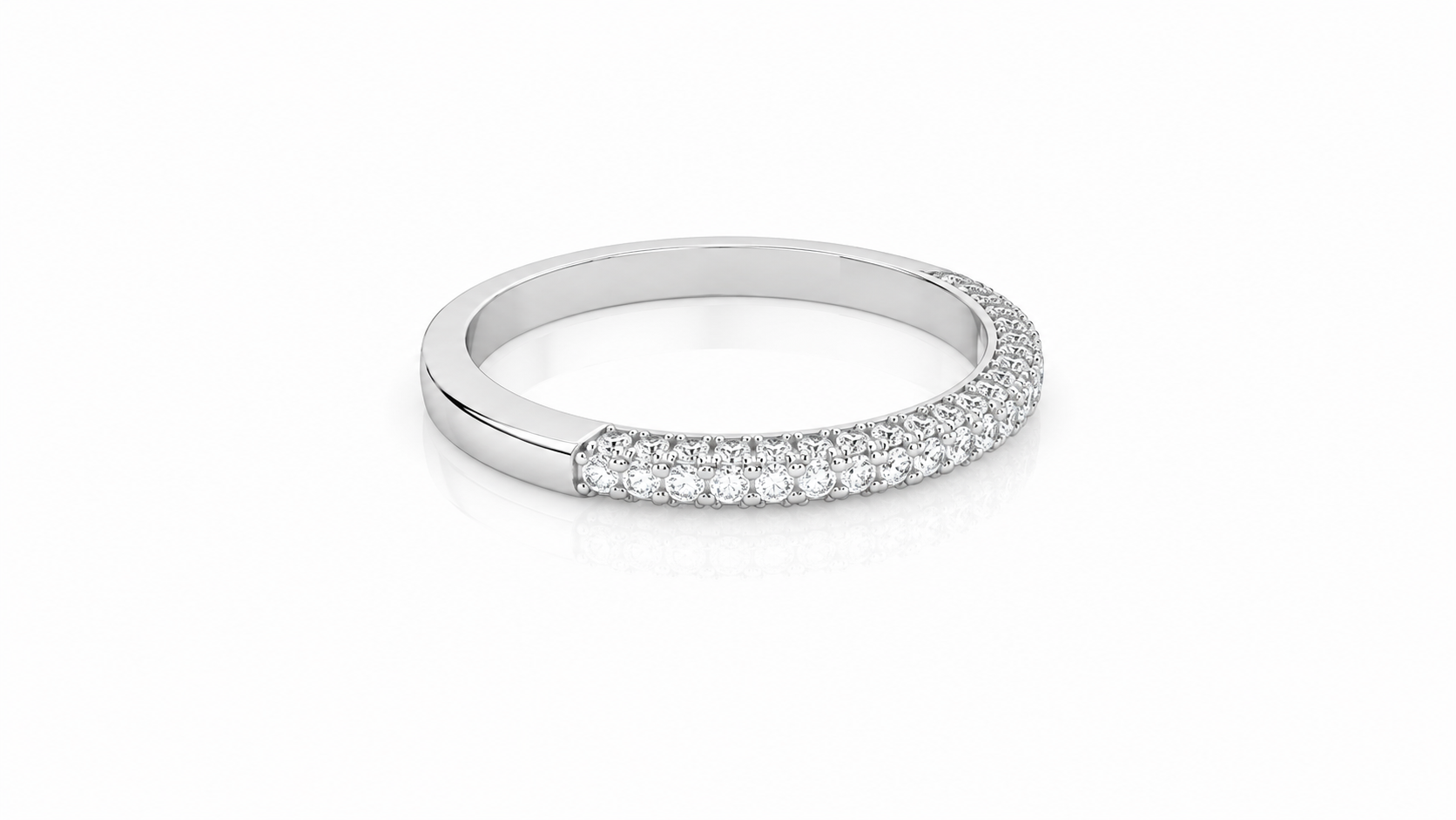 0.38 CT Diamond Pavé Band Ring