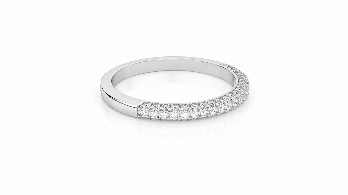 0.38 CT Diamond Pavé Band Ring
