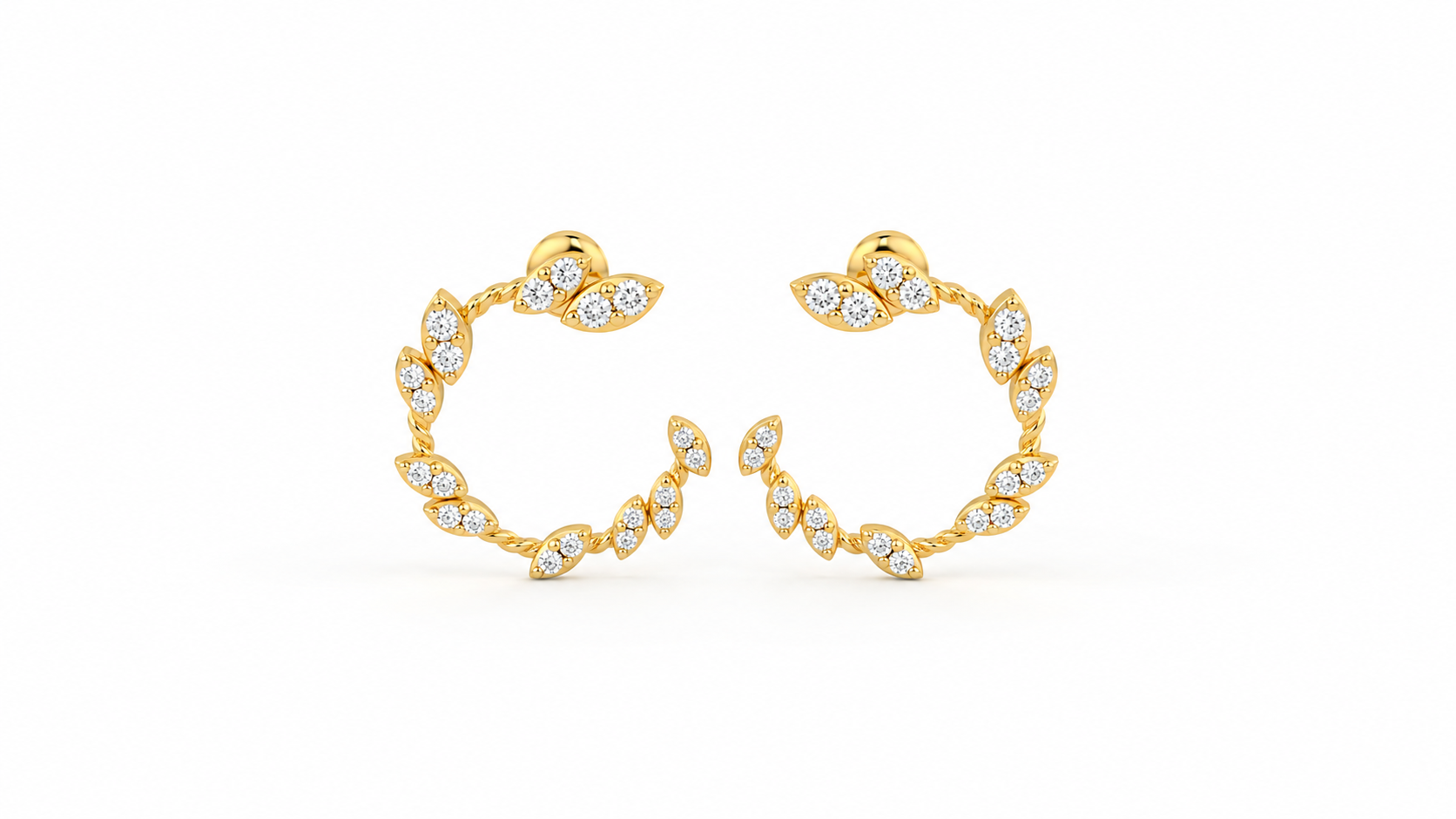 0.73 CTW Diamond Hoop Earring