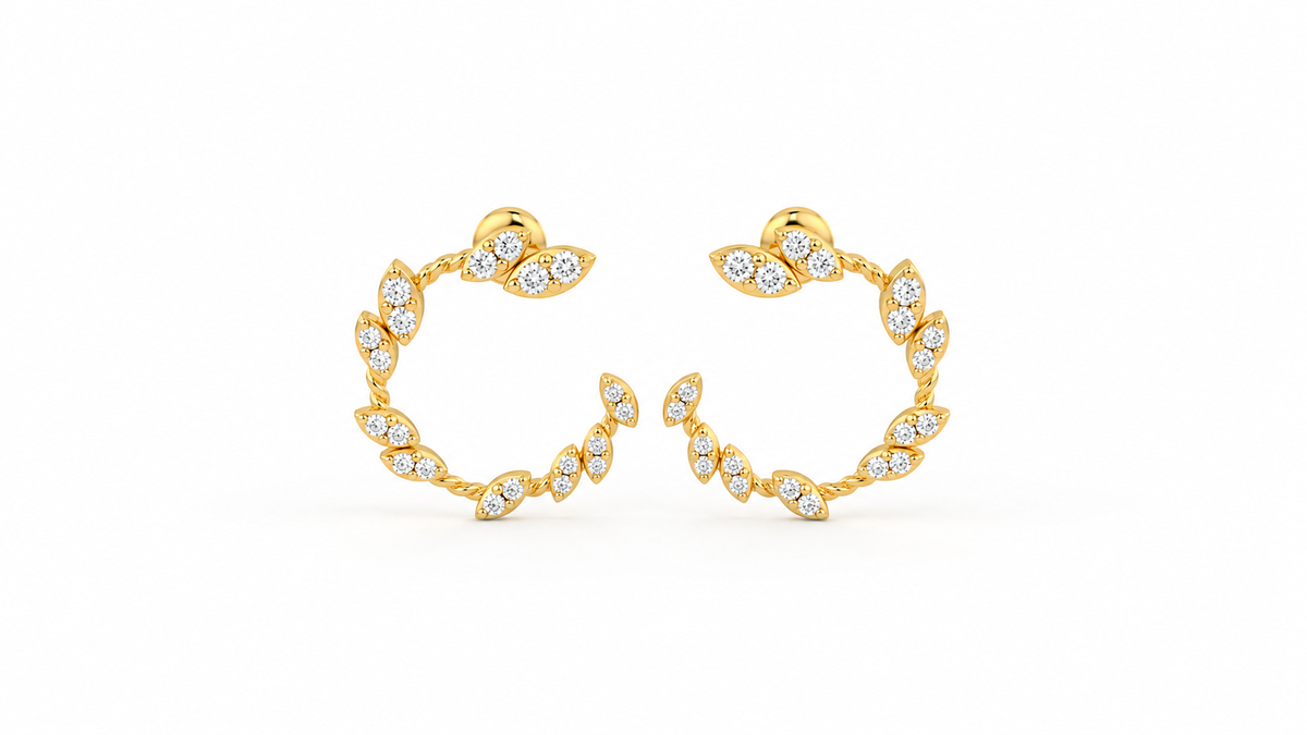 0.73 CTW Diamond Hoop Earring