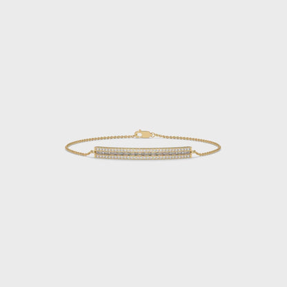 Pavé Diamond Bar Bracelet – 0.65 CTW-9