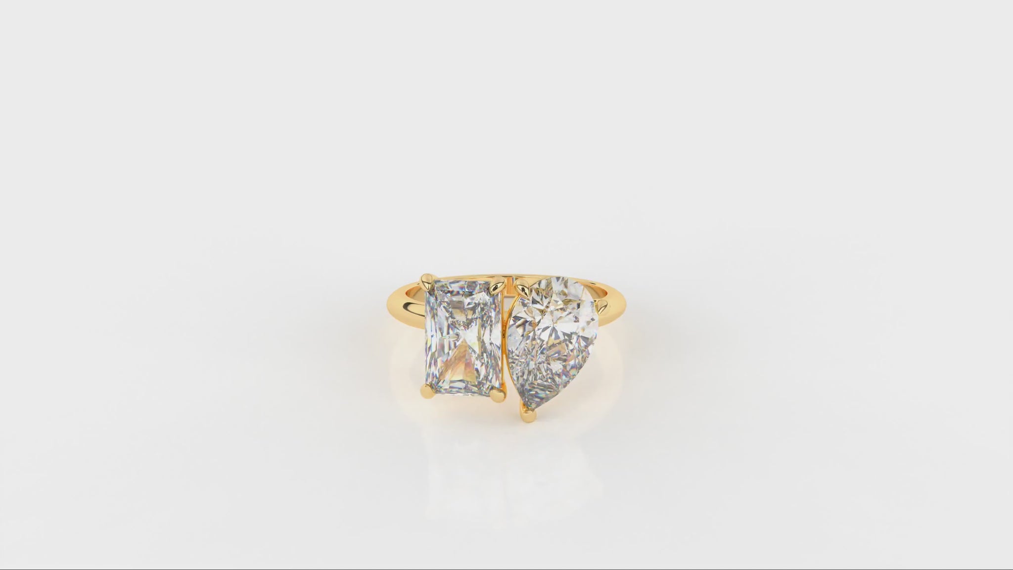 4.00 CTW Pear Diamond Engagement Ring - Video