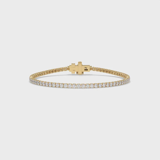 Gold bracelet with diamonds GLAM NYC
