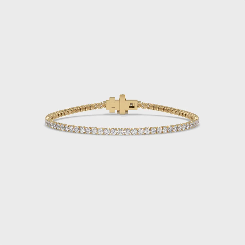 Gold bracelet with diamonds GLAM NYC