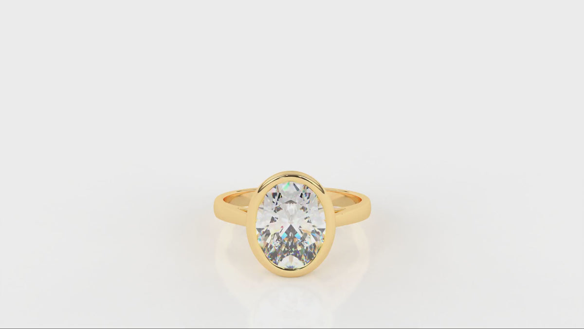 2.5 CTW Oval Cut Diamond Halo Engagement Ring Video