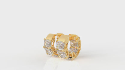 10.00 CTW Lab-Grown Diamond Hoop Earrings