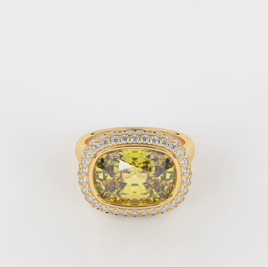 6.56 CTW Cushion Diamond Solitaire Ring - Video