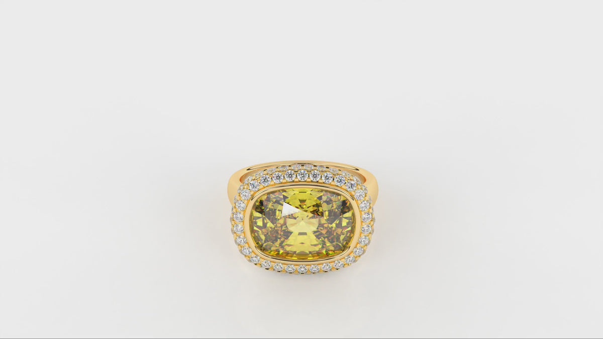 6.56 CTW Cushion Diamond Solitaire Ring - Video