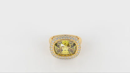 6.56 CTW Cushion Diamond Solitaire Ring - Video