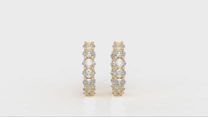 1.92 CTW Diamond Hoop Earrings video