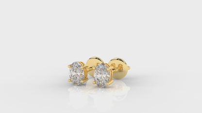 1.00 CTW Lab-Grown Diamond Stud Earrings - Video