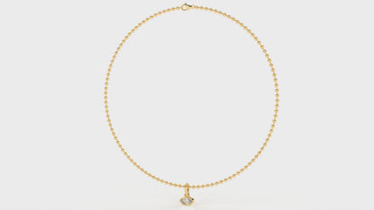 1 CTW Marquise Cut Diamond Solitaire Pendant Necklace Video