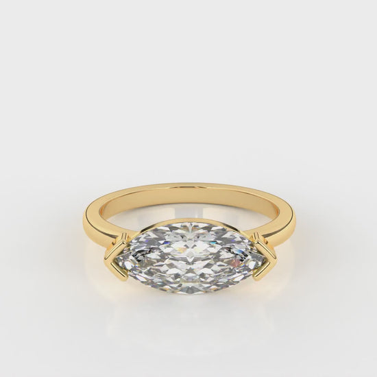 3.00 CTW Marquise Diamond Engagement Ring - Video
