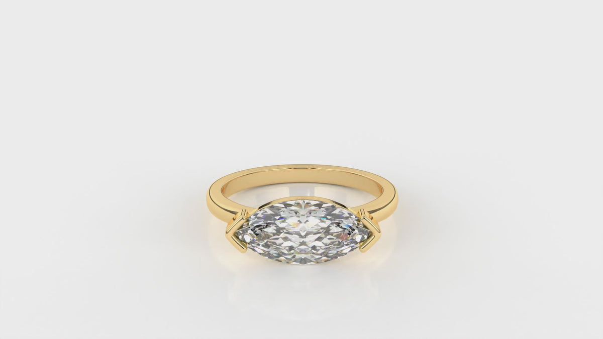 3.00 CTW Marquise Diamond Engagement Ring - Video