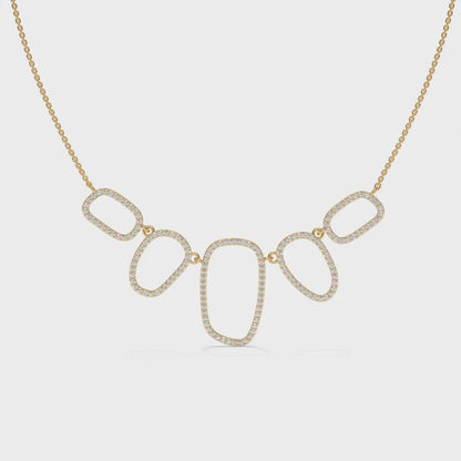 1.57 CT Diamond Multi-Shape Statement Necklace Video