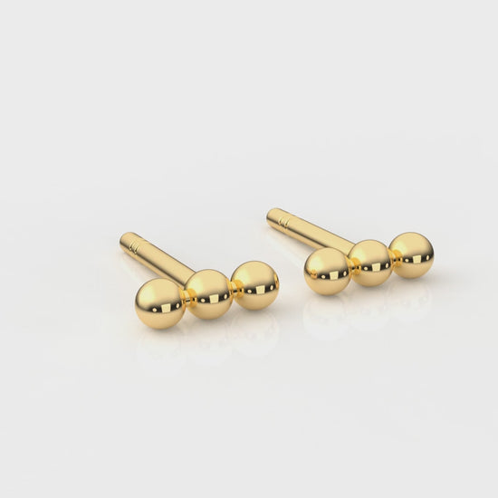 Gold beads earrings GLAM NYC