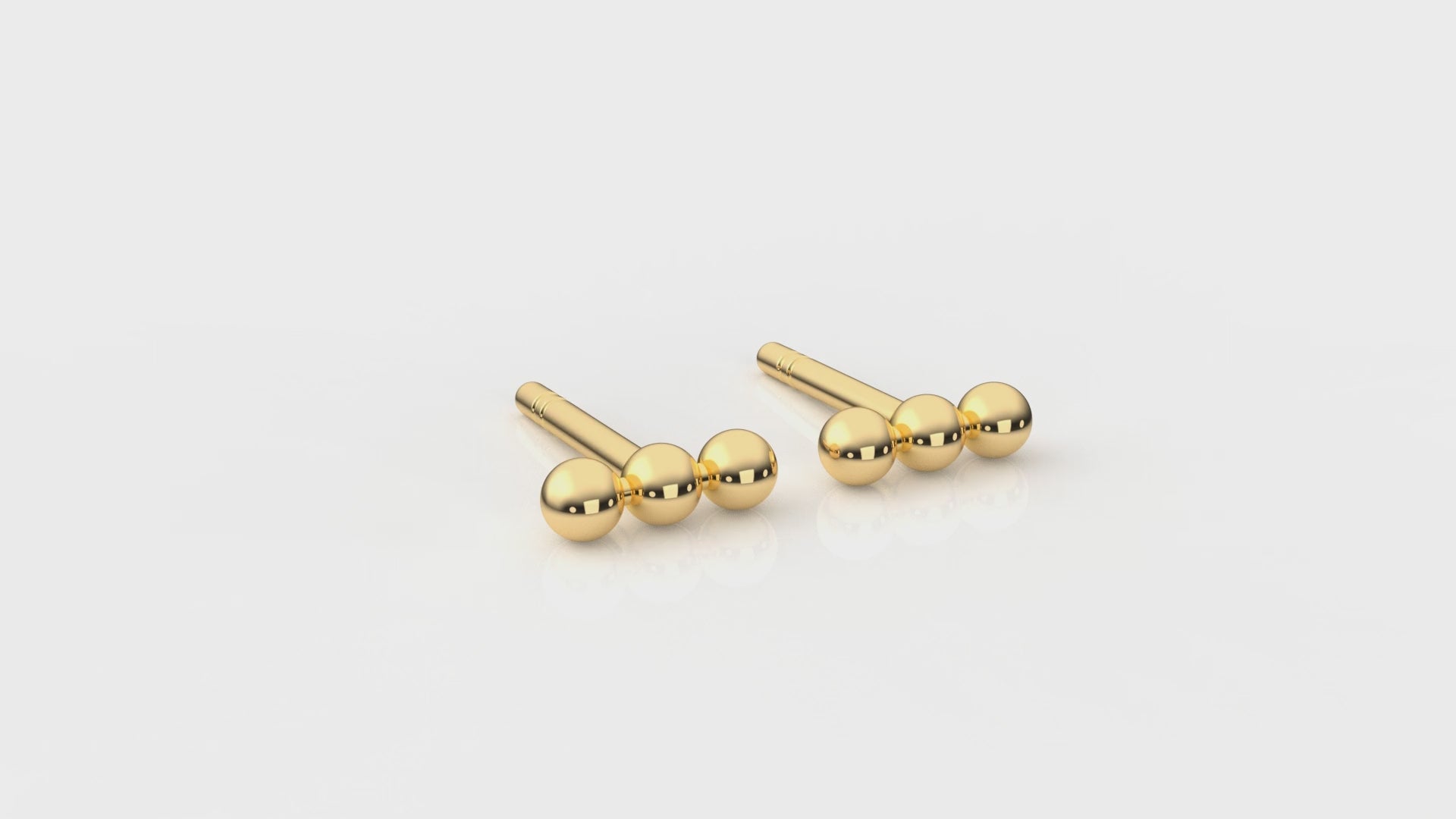 Gold beads earrings GLAM NYC
