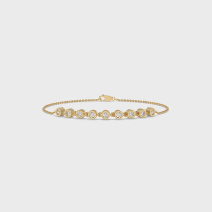 Graduated Diamond Station Bracelet – 0.51 CTW-10