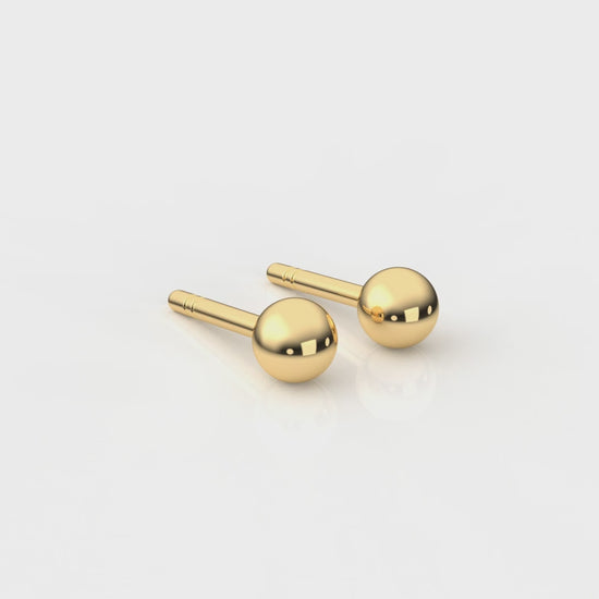 Gold round earrings GLAM NYC