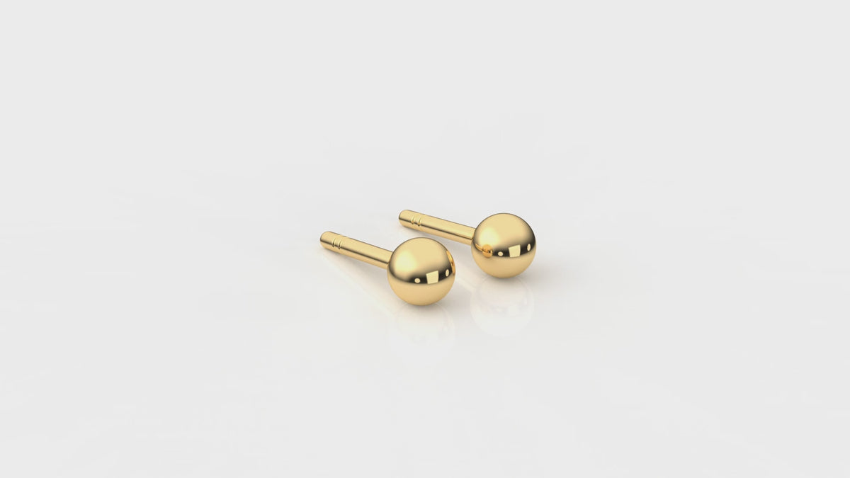 Gold round earrings GLAM NYC