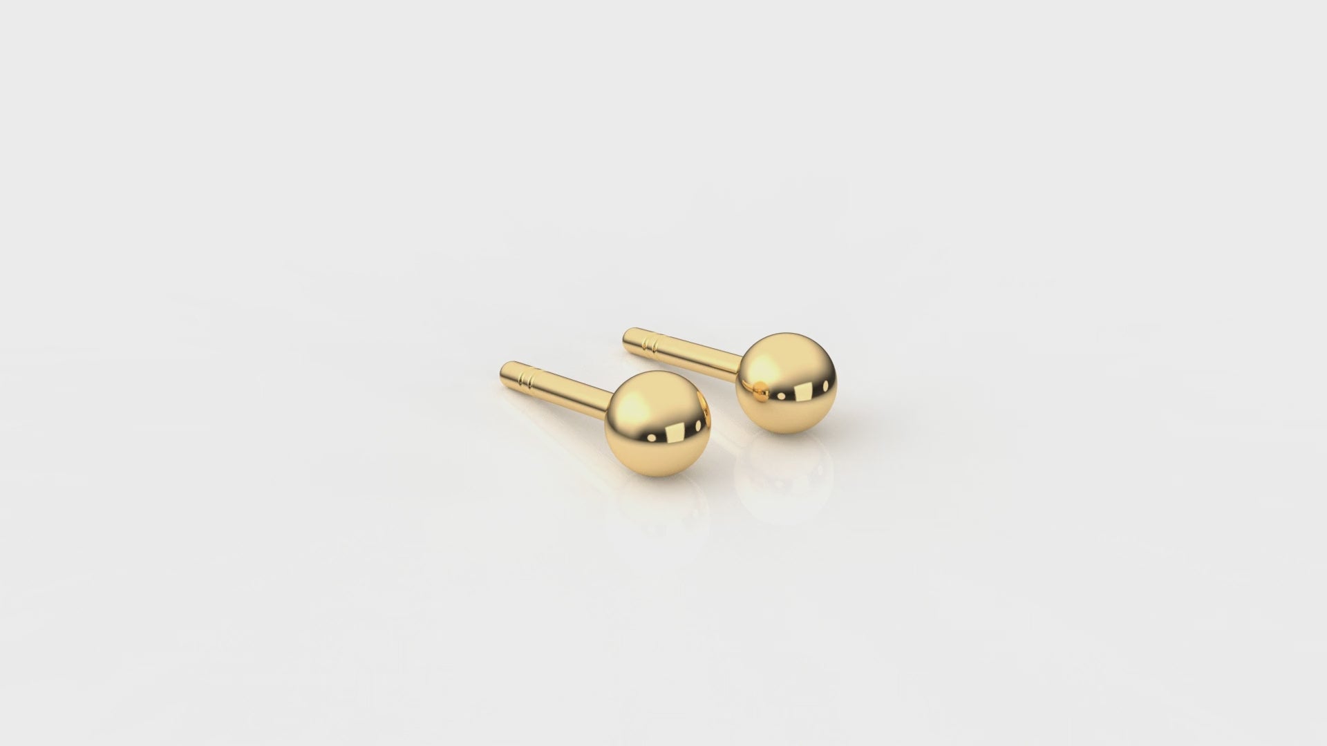 Gold round earrings GLAM NYC