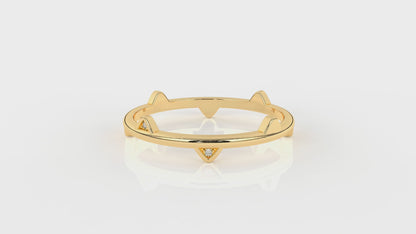 0.01 CTW Diamond Spike Band Ring - Video