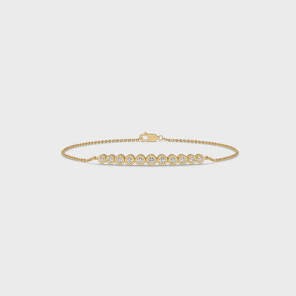 0.25 CTW Diamond Bar Bracelet
