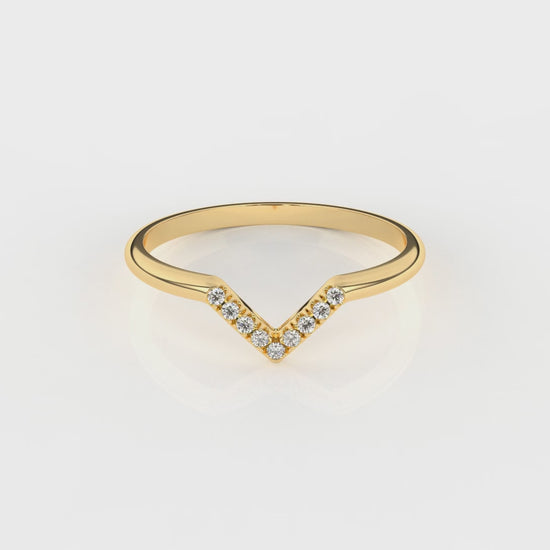 gold ring with diamond accents GLAM NYC