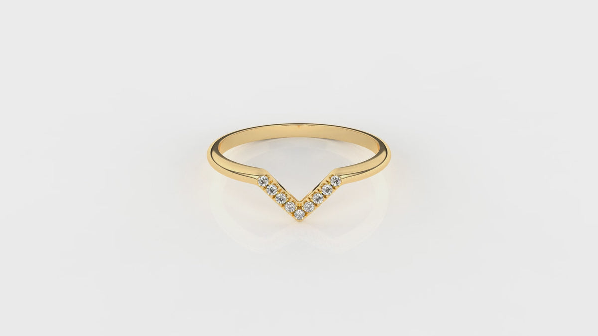 gold ring with diamond accents GLAM NYC