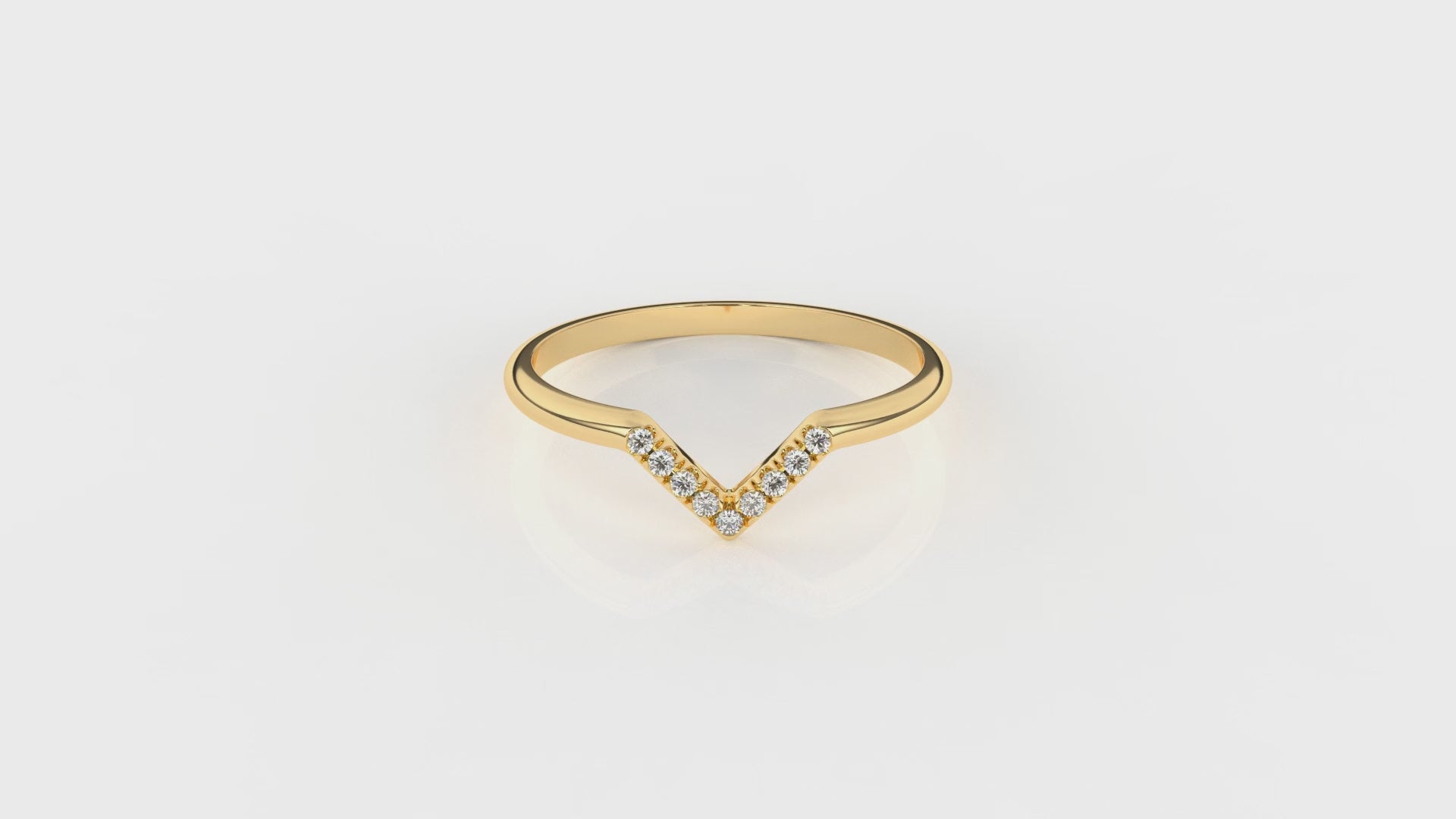 gold ring with diamond accents GLAM NYC