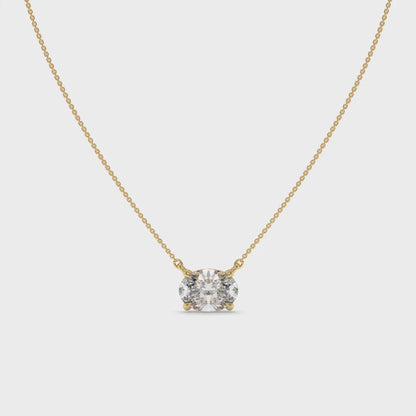 1.00 CT Round Diamond Solitaire Pendant Necklace Video