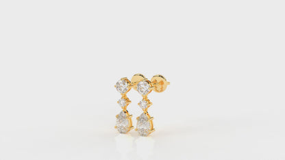 2.71 CTW Lab-Grown Diamond Drop Earrings - Video