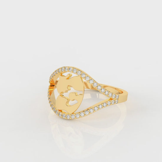 Diamond Mother’s Day Dove Ring – 0.24 CT | Sterling Silver