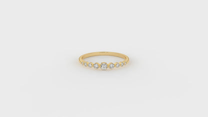 0.22 CT Round Diamond Five-Stone Band Ring Video