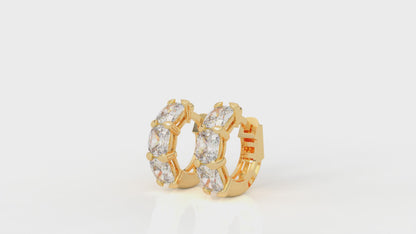 3.00 CTW Lab-Grown Diamond Hoop Earrings