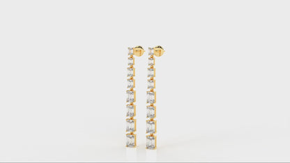 9.40 CTW Diamond Drop Earrings