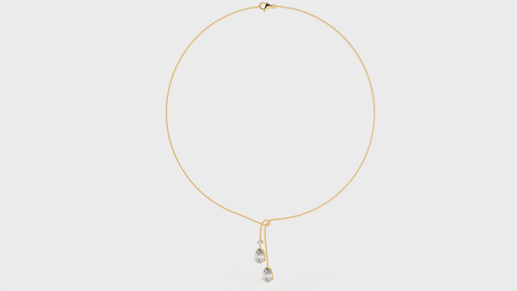 4.11-ctw-pear-cut-diamond-lariat-necklace-video