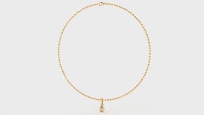 1 CTW Pear Cut Diamond Solitaire Pendant Necklace Video