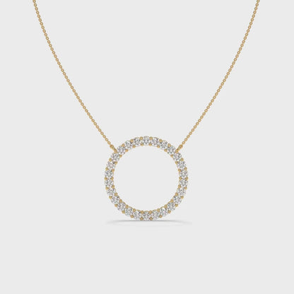 0.93 CTW Pear & Round Halo Diamond Pendant Necklace Video