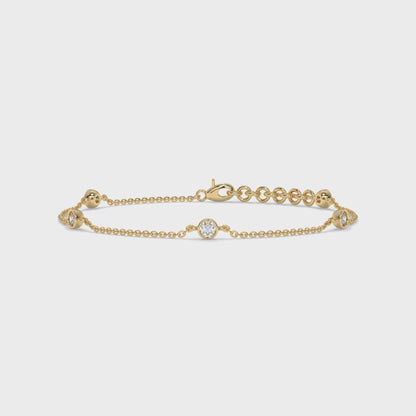 0.50 CTW Lab-Grown Diamond Tennis Bracelet – 3.8MM-12